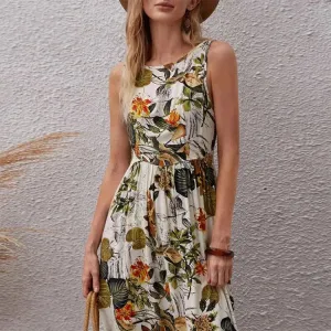 Vintage Floral Maxi Dress - Summer 2024