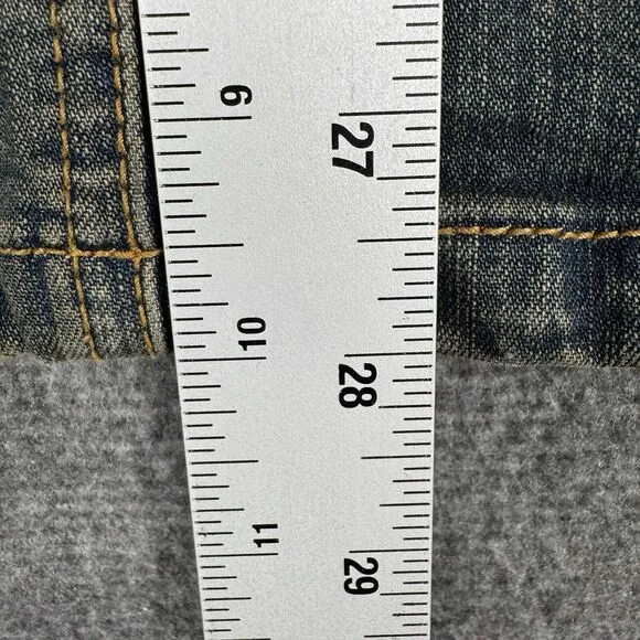 Vintage Guess Denim Stretch Skirt Women's 24 Red Label Below Knee Pencil Style
