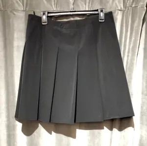 VINTAGE: Prada Black Pleated Knee-Length Skirt