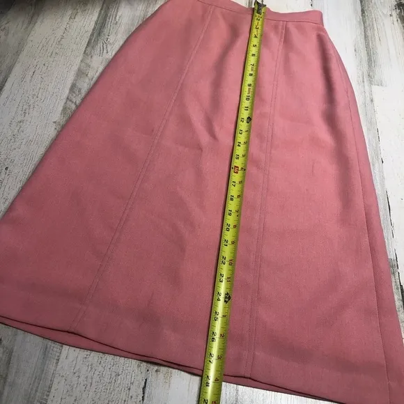 Vintage White Stag Pencil Skirt Size 6 pink