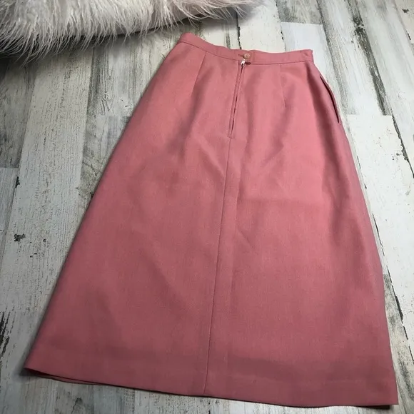 Vintage White Stag Pencil Skirt Size 6 pink