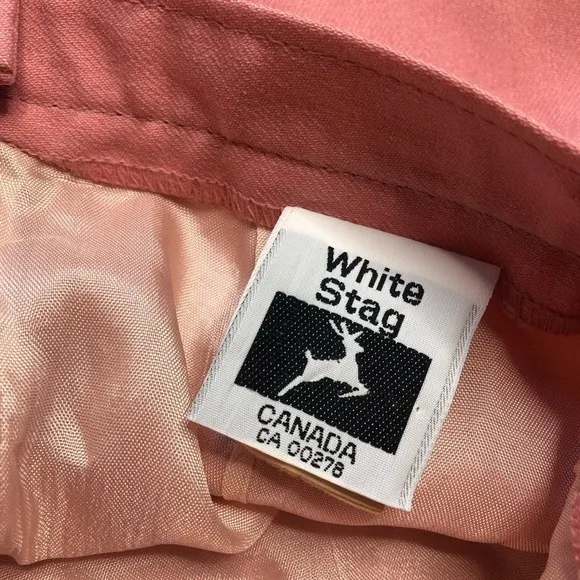 Vintage White Stag Pencil Skirt Size 6 pink
