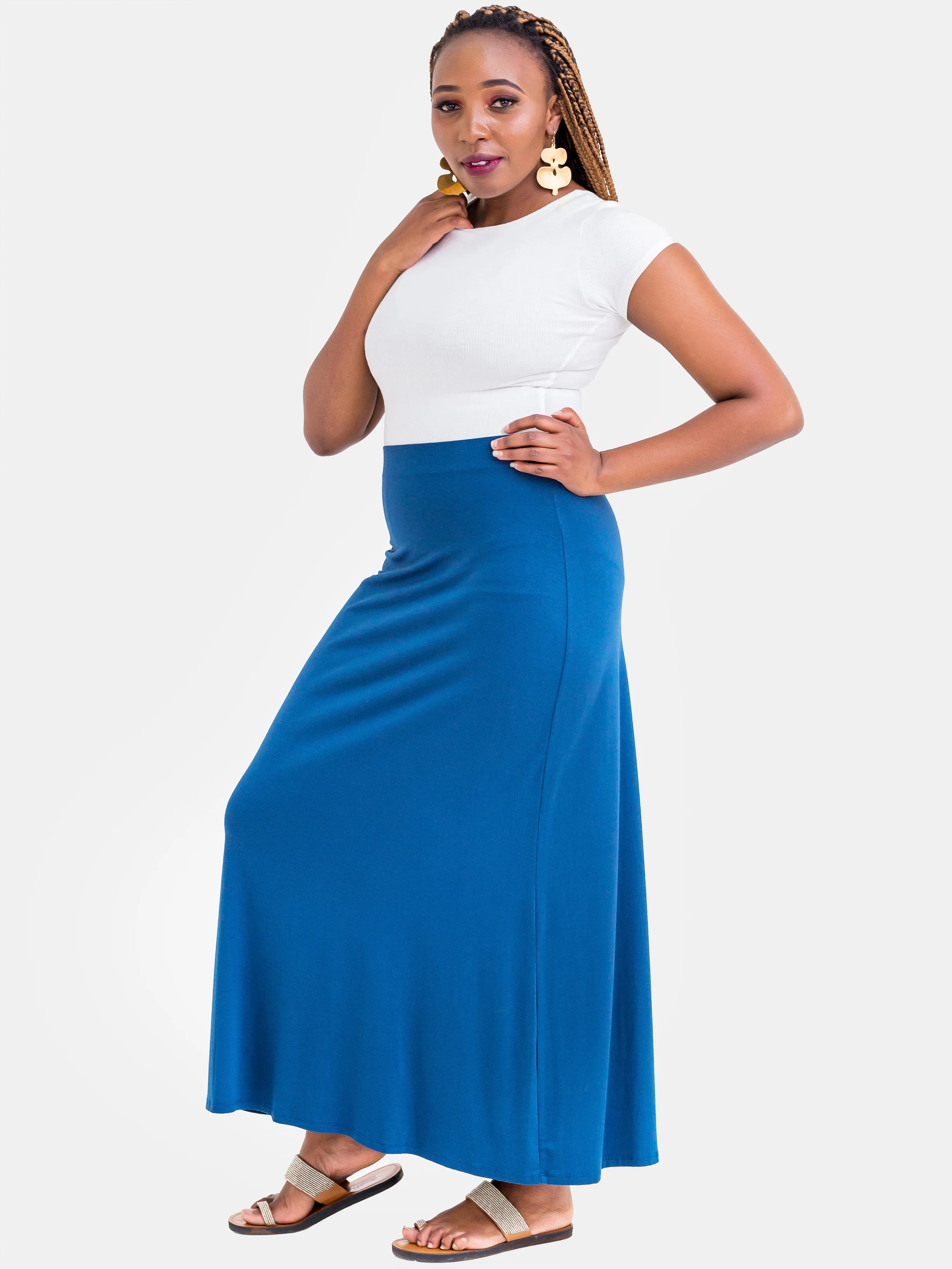 Vivo Jade Maxi Skirt - Teal