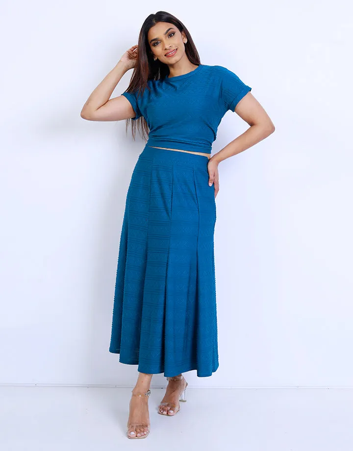 Waist Flared Skirt with 10 Pieces