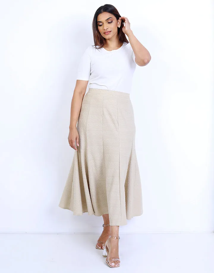 Waist Flared Skirt with 10 Pieces
