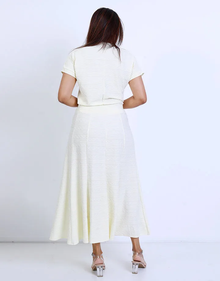Waist Flared Skirt with 10 Pieces