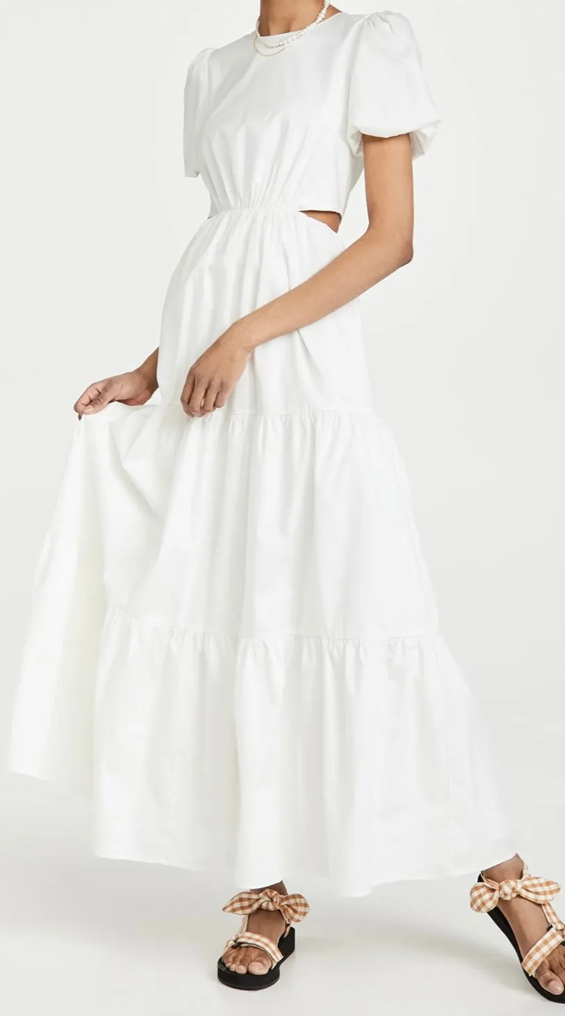 WAYF
Plaza Cut Out Tiered Maxi Dress
