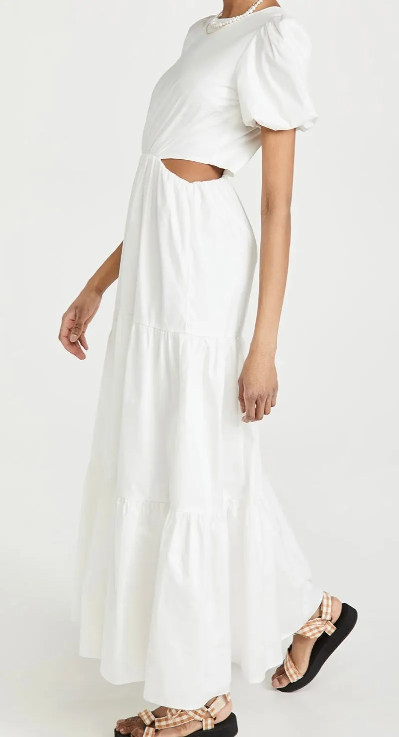 WAYF
Plaza Cut Out Tiered Maxi Dress