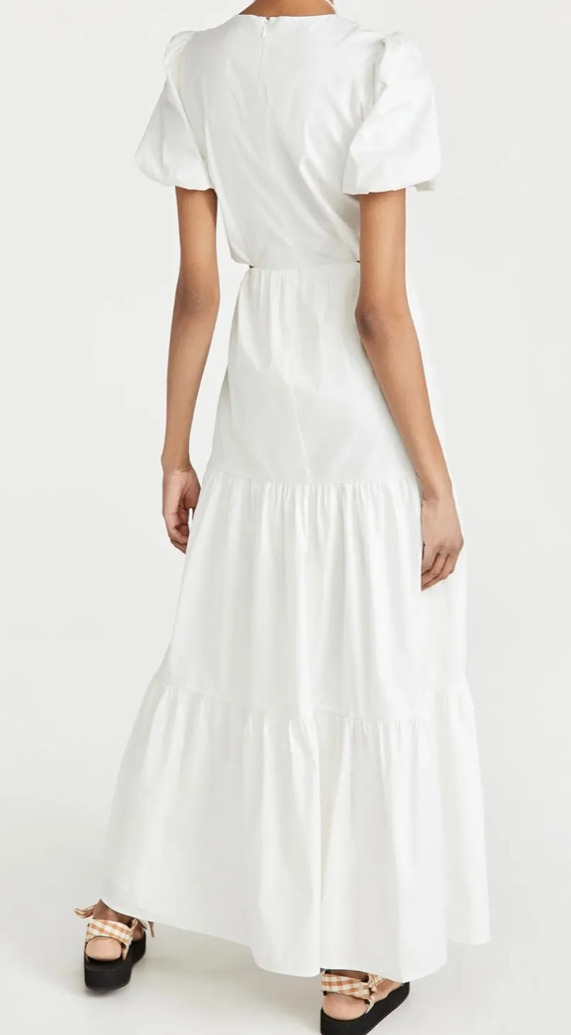 WAYF
Plaza Cut Out Tiered Maxi Dress