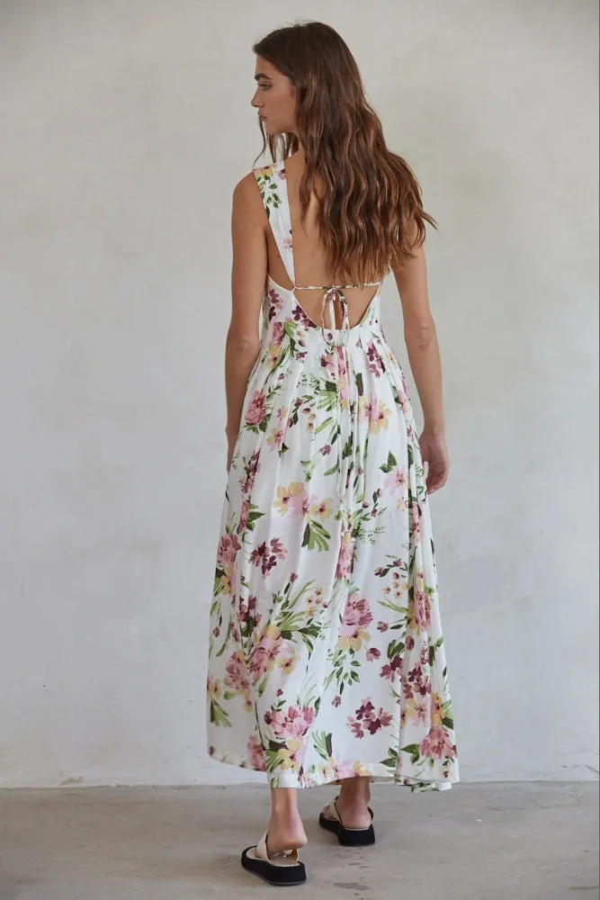 We Fell in Floral Maxi Dress