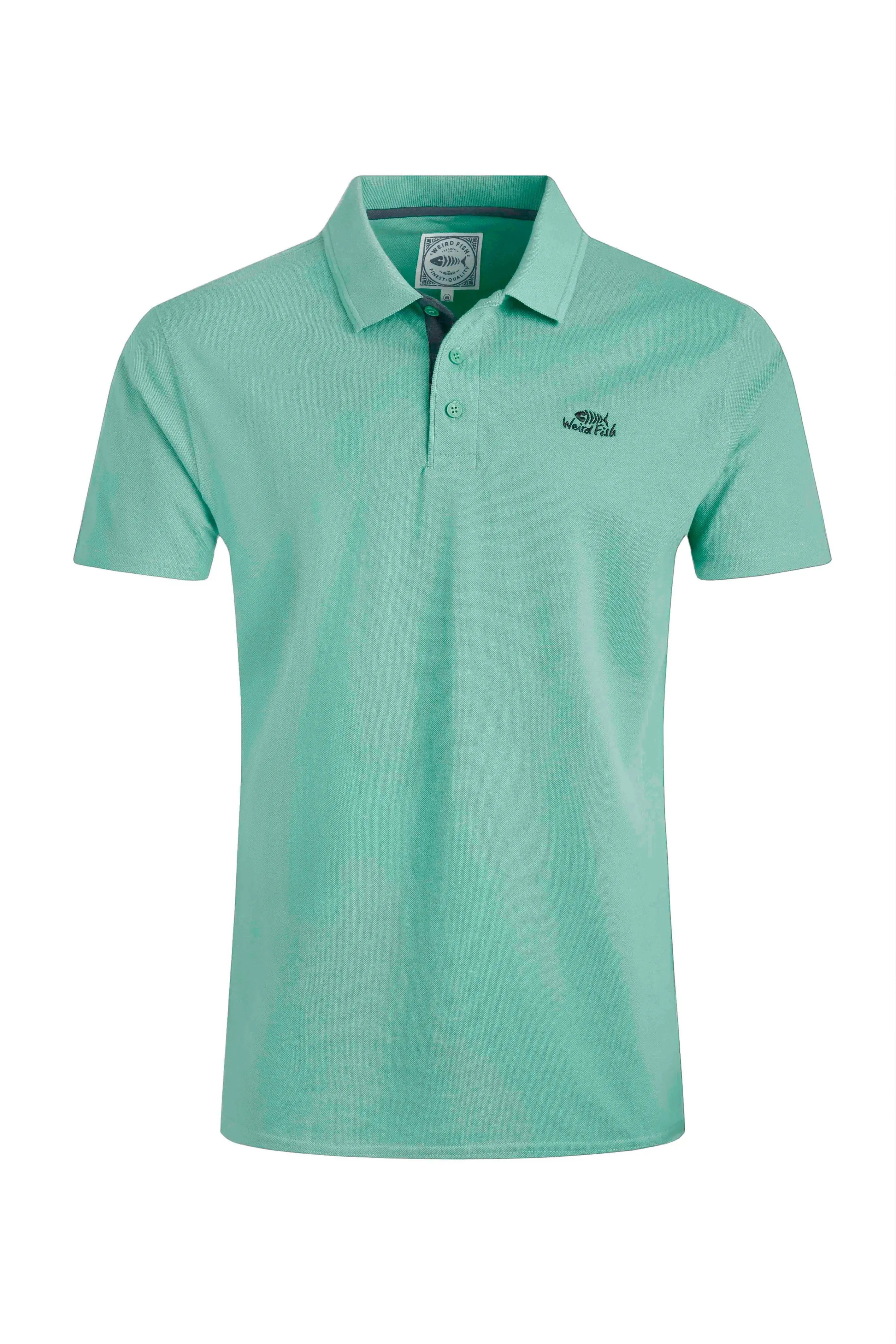 Weird Fish L Aquamarine Organic Pique Polo Shirt - 202773
