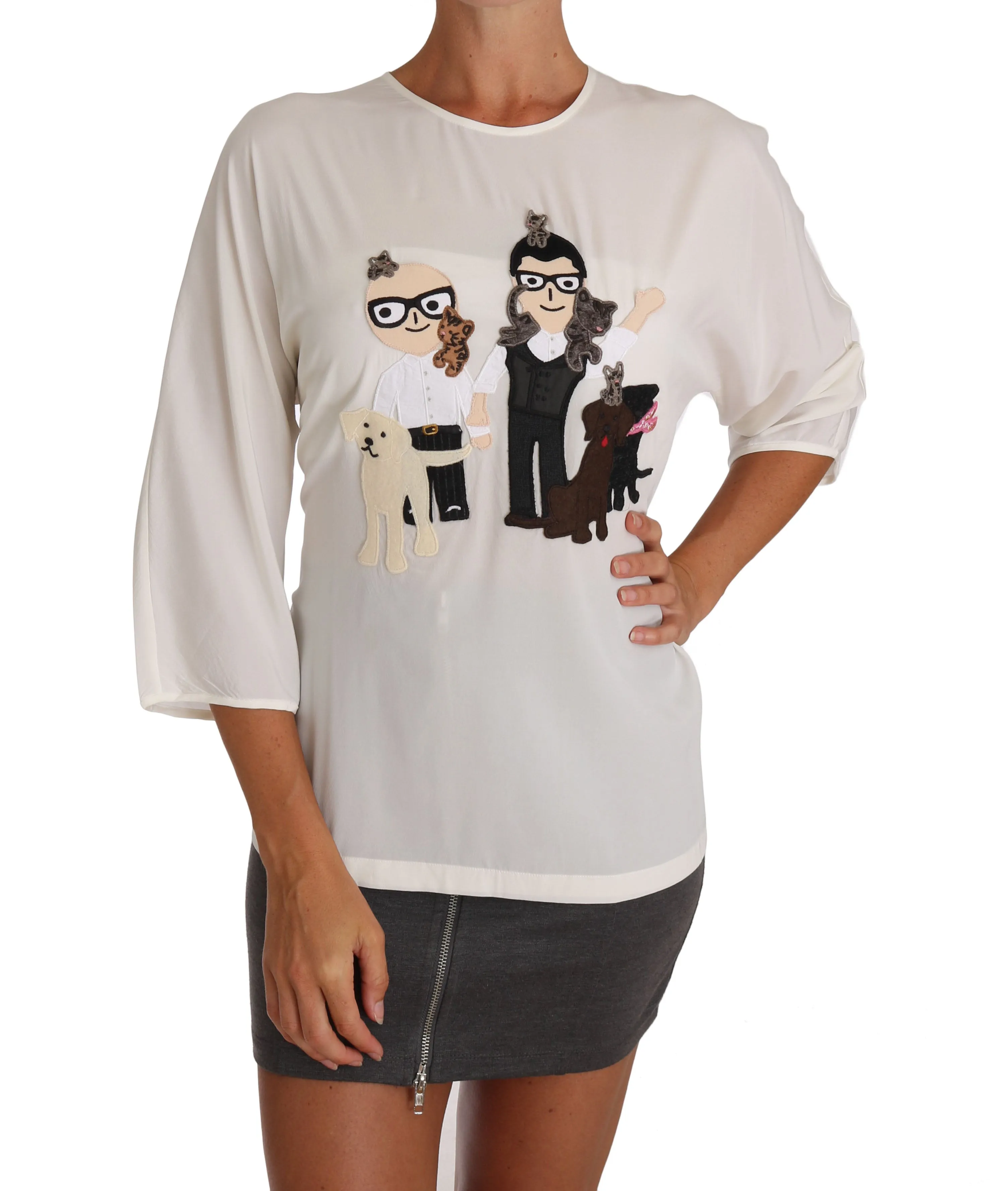 White Silk #dgfamily T-shirt