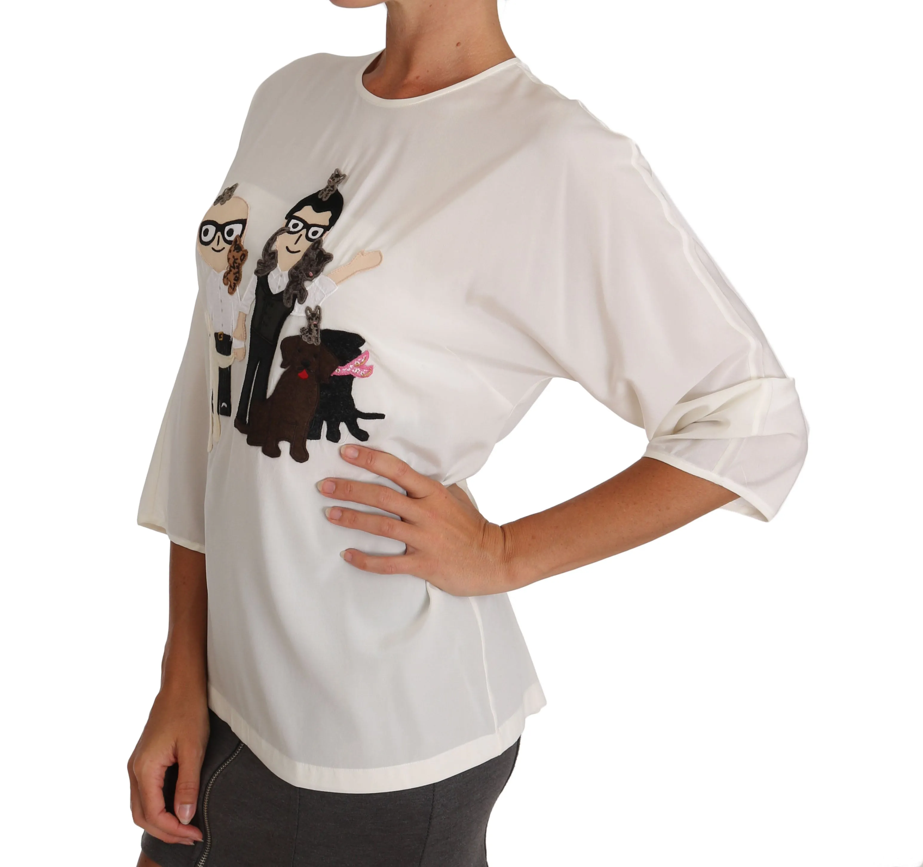 White Silk #dgfamily T-shirt