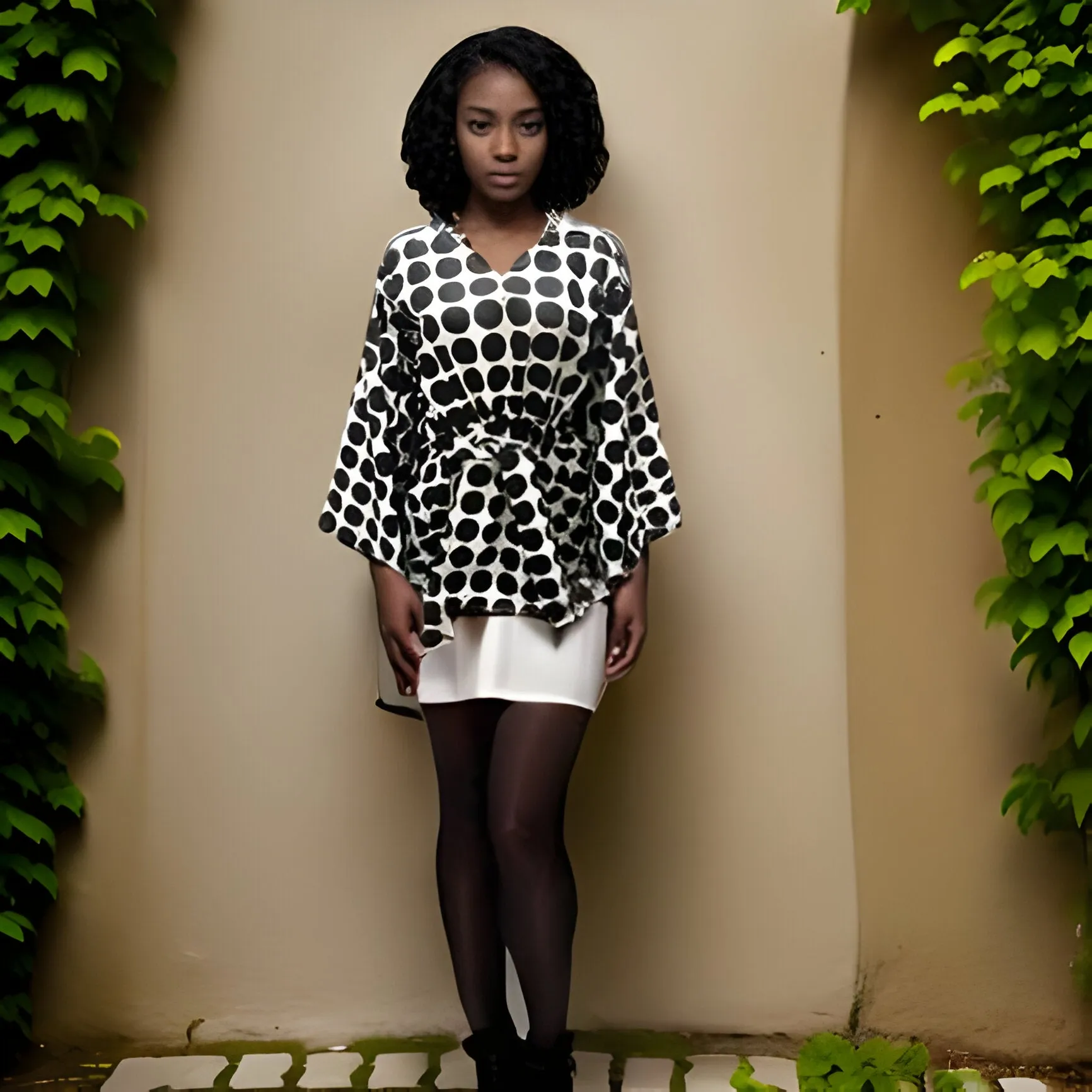 Women Polka Dot Print Top/Dress