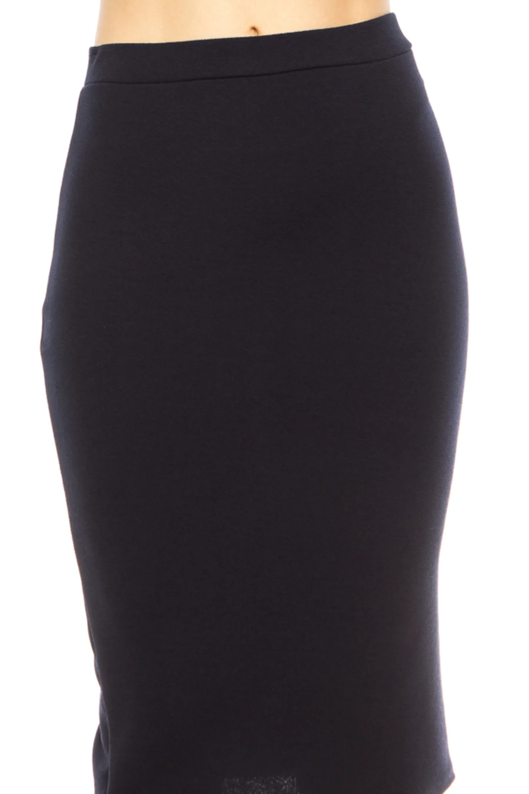 Women's Casual Stretch Pull On Pencil Midi Skirt S-3XL