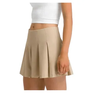 Women`s Classic Pleated Mini Tennis Skort Safari