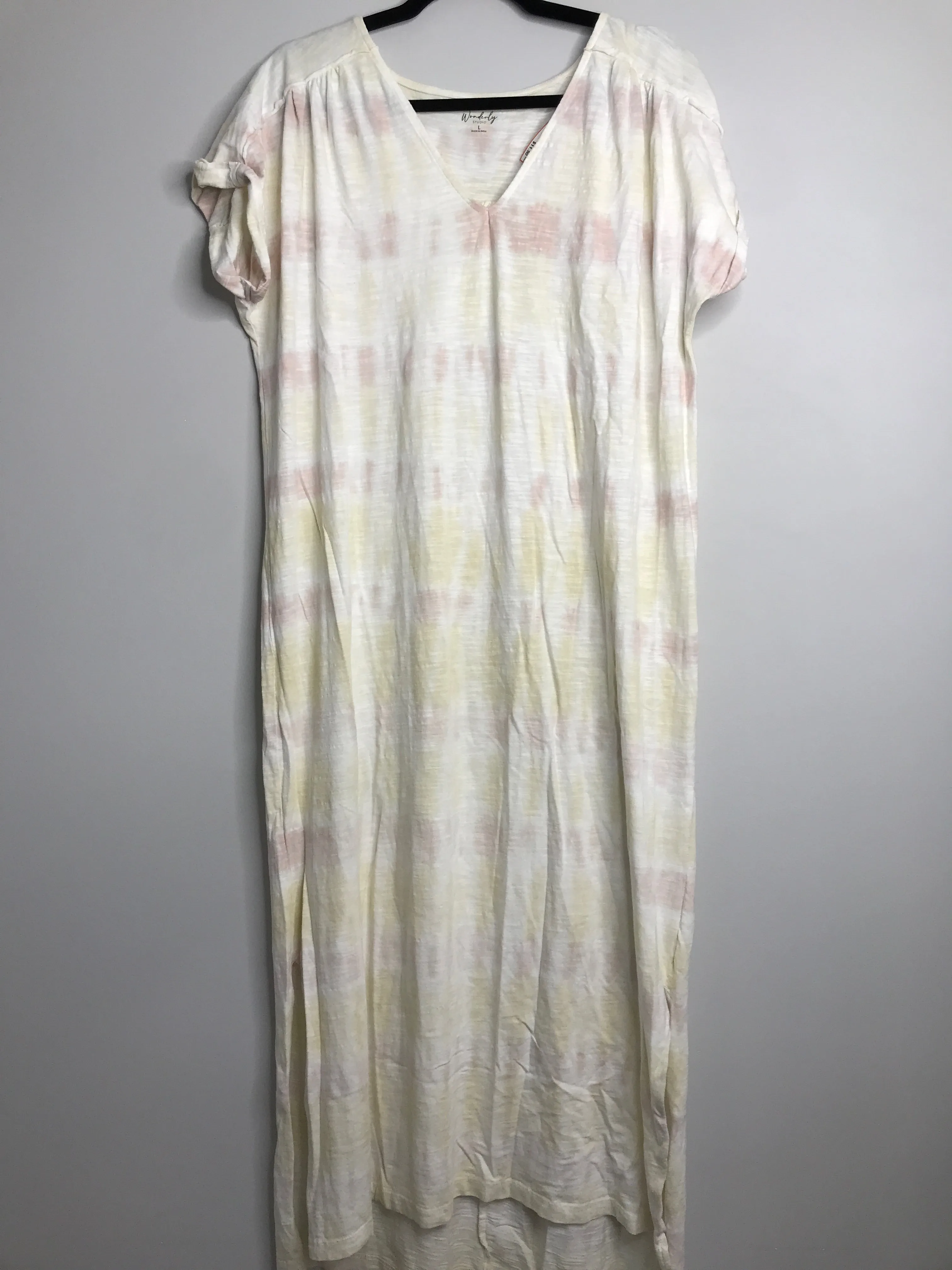 Womens Size Lg Misses Yellow Wonderly Dress