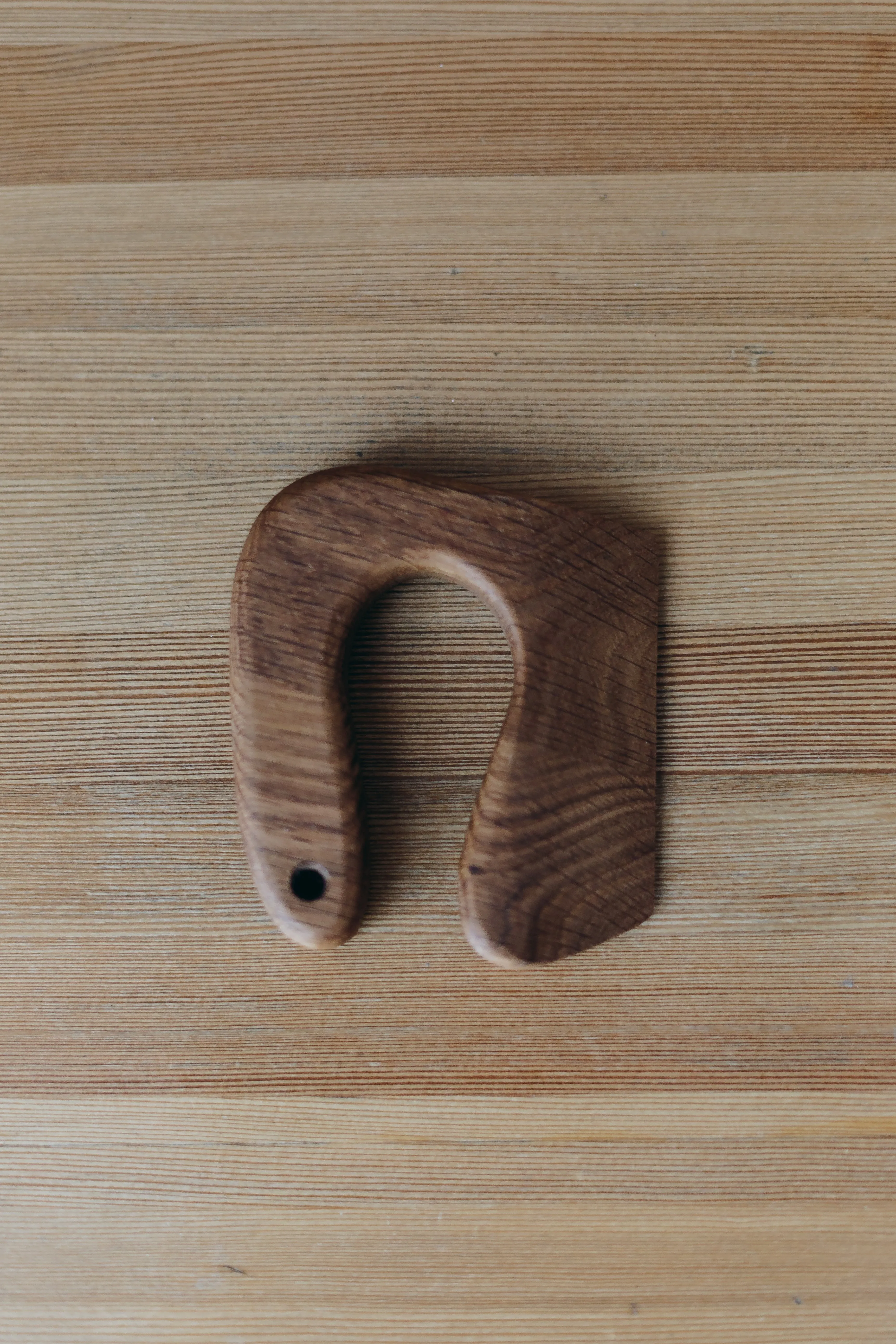 Wooden Safe Knife for Kids, Montessori Toddler Knife, Oak Wood