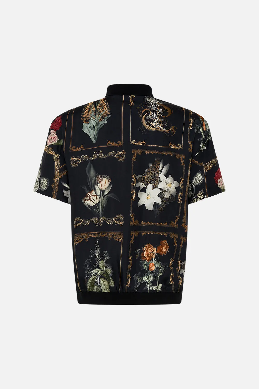 WOVEN SHORT SLEEVE POLO SHIRT MAGIC IN THE MANUSCRIPTS