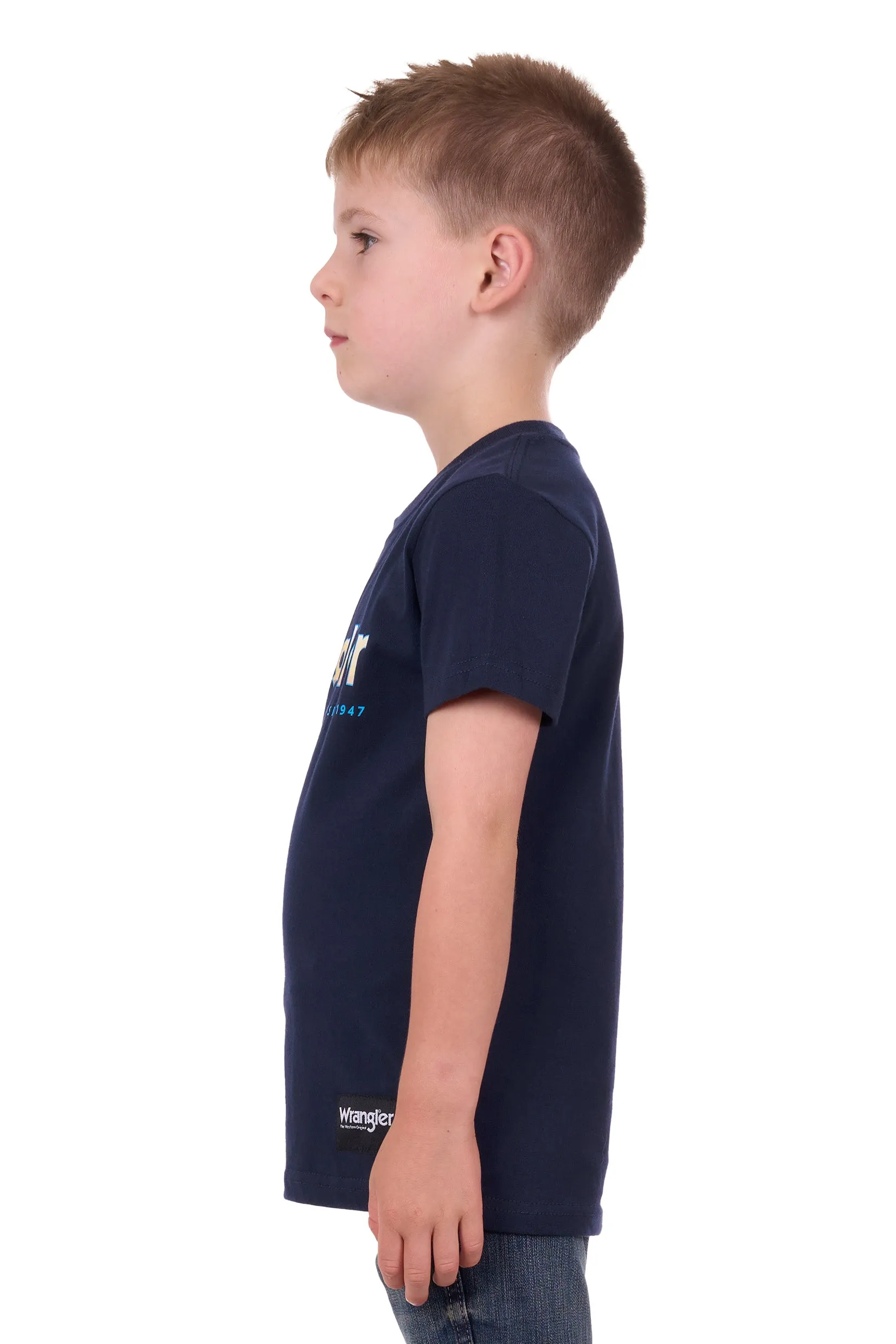 Wrangler Boys Nico SS Tee Navy