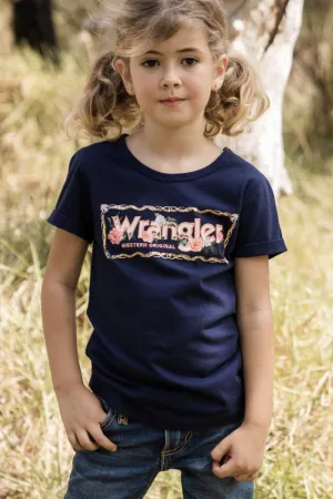 Wrangler Iris Girls SS Tee Navy