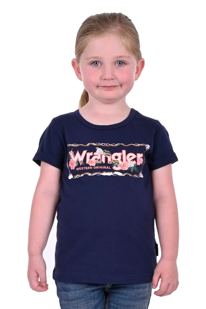 Wrangler Iris Girls SS Tee Navy