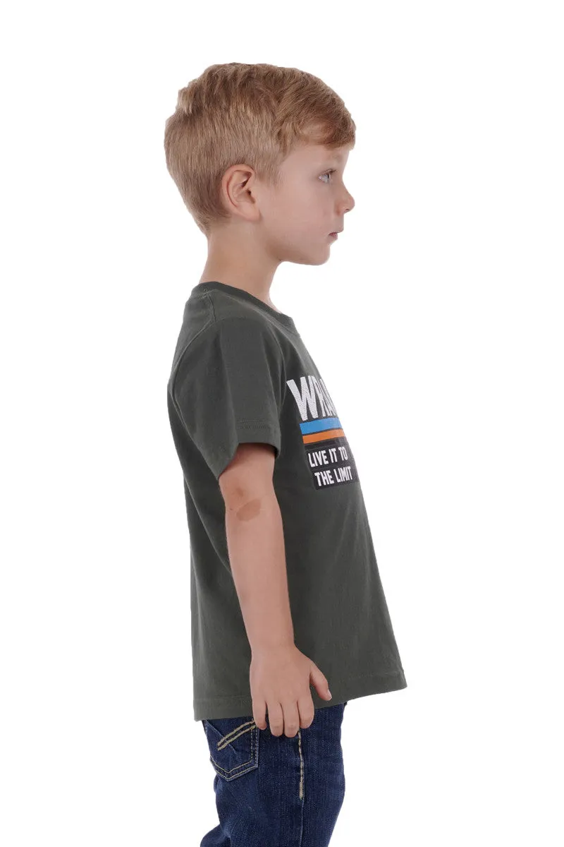 Wrangler Jones Boys SS Tee Cypress