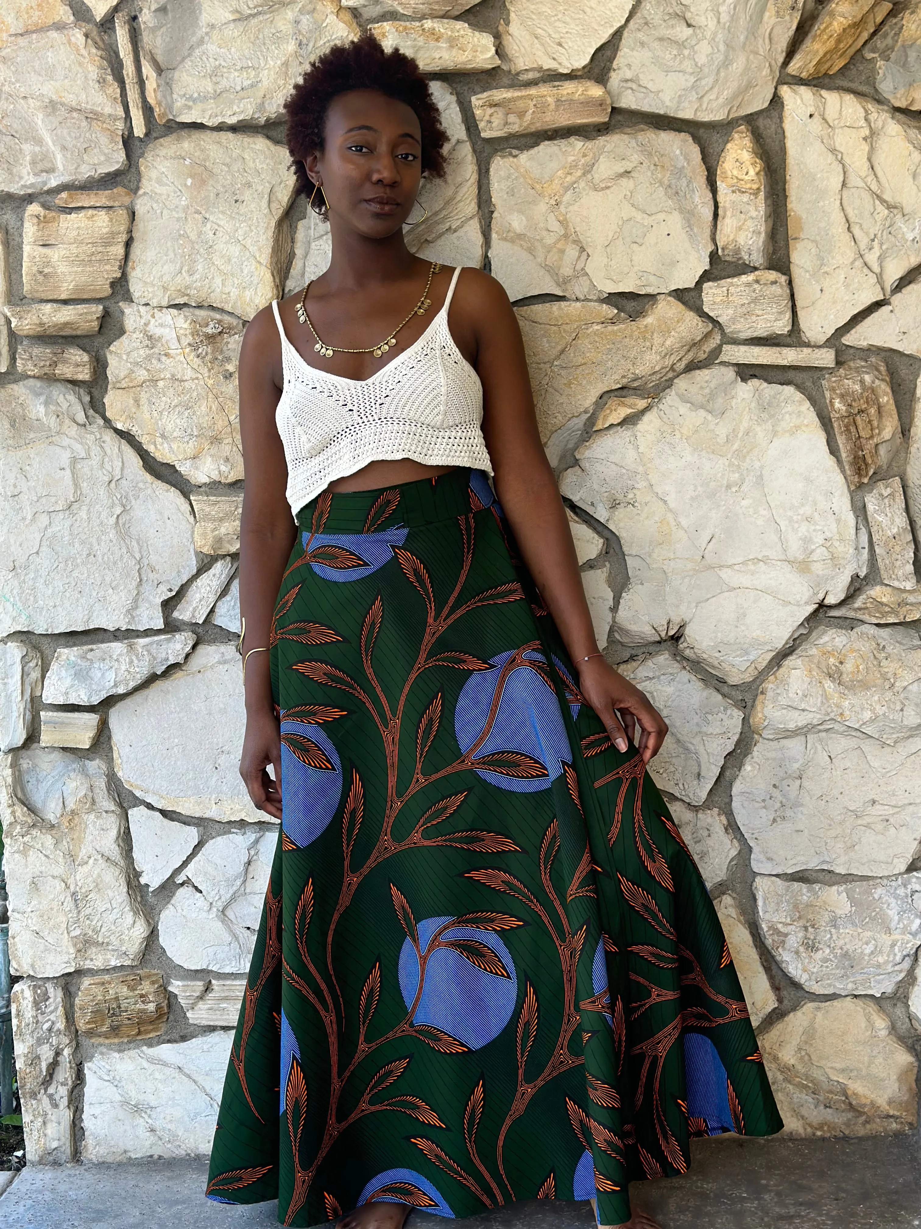 Wrap Skirt Full-Length "Ankama"