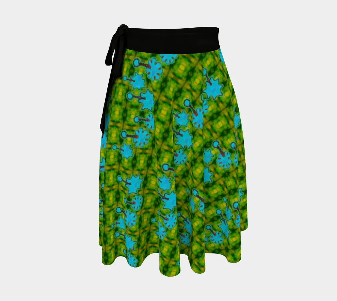 Wrap Skirt (Her/Muliebris)(Grail Night Flower Blue Logo) RJSTH@Fabric#10 RJSTHW2024 RJS