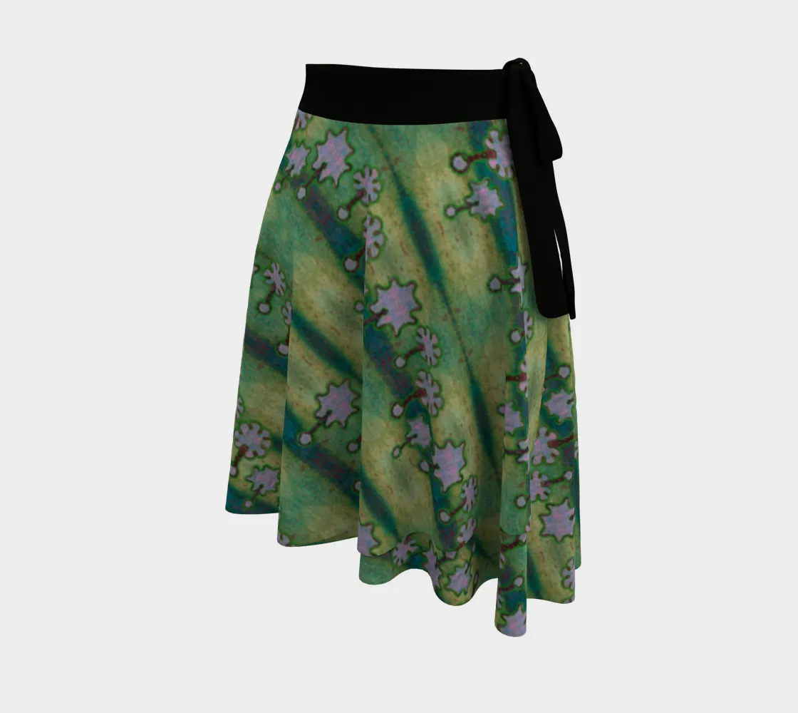 Wrap Skirt (Her/Muliebris)(Grail Night Flower Purple Logo) RJSTH@Fabric#4 RJSTHW2024 RJS