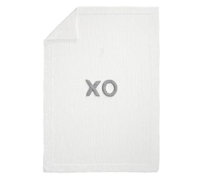 XO Knit Baby Blanket (like new)