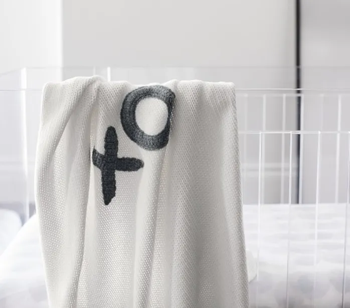 XO Knit Baby Blanket (like new)