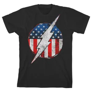 Youth Boys Flash TShirt Flash Symbol Red White and Blue Shirt