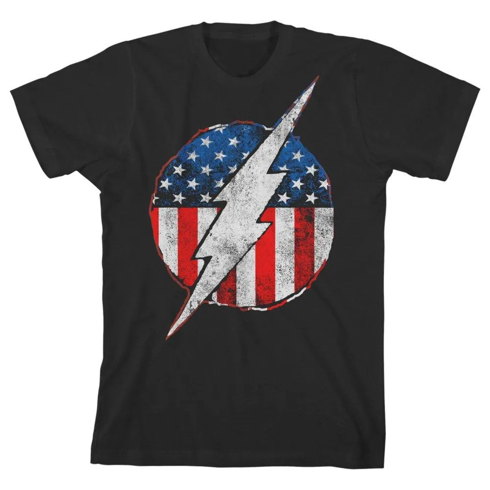 Youth Boys Flash TShirt Flash Symbol Red White and Blue Shirt
