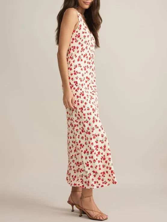 Z SUPPLY Hana La Rosa V-Neck Floral Maxi Dress