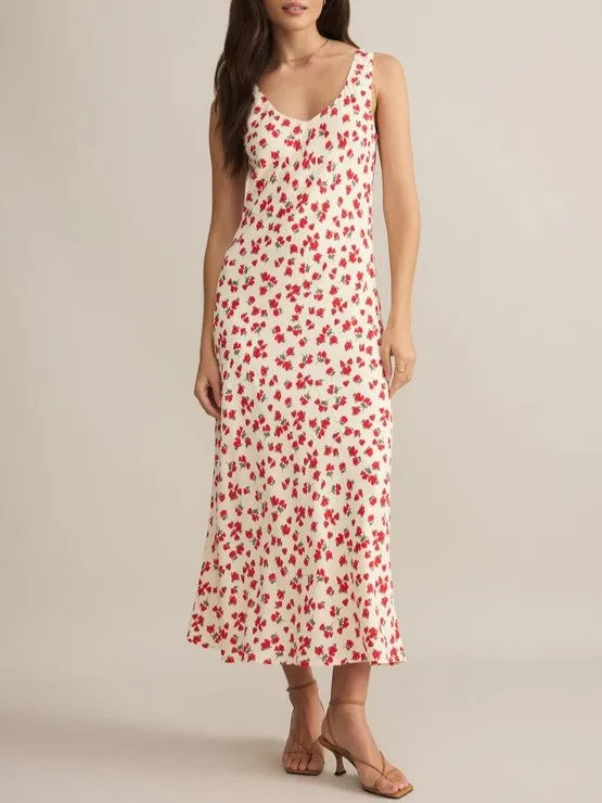 Z SUPPLY Hana La Rosa V-Neck Floral Maxi Dress