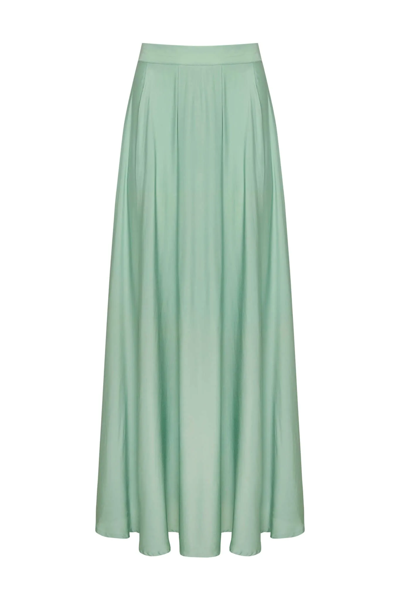 Zahra Maxi Skirt Grayed Jade